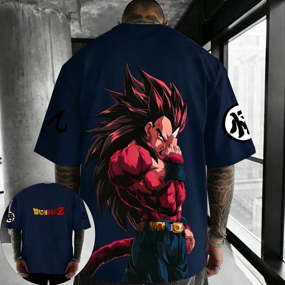 Anime T-shirt Summer Printed Men's Street Hip Hop Casual Top