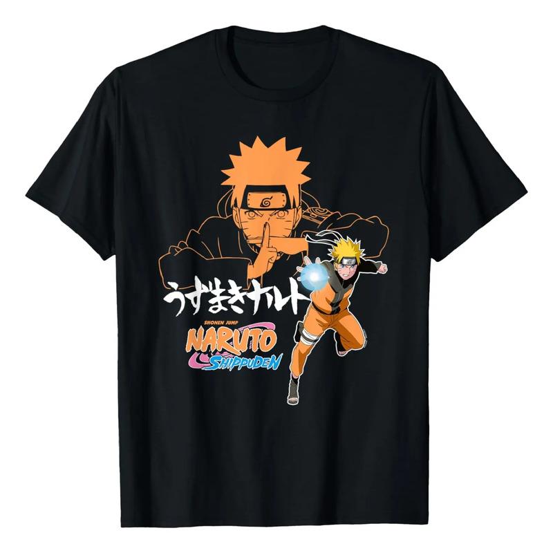Camiseta De Anime Naruto Shippuden Naruto Uzumaki Jutsu W Ka S разноцветный