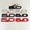 3D Metal 5.0 Logo Car Rear Trunk Body Decals Fender Emblem Badge Sticker For Mustang GT GT50 2021 2020 2019 2018