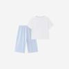 YEEHOO Boys' Starry Blue Summer Pajama Set
