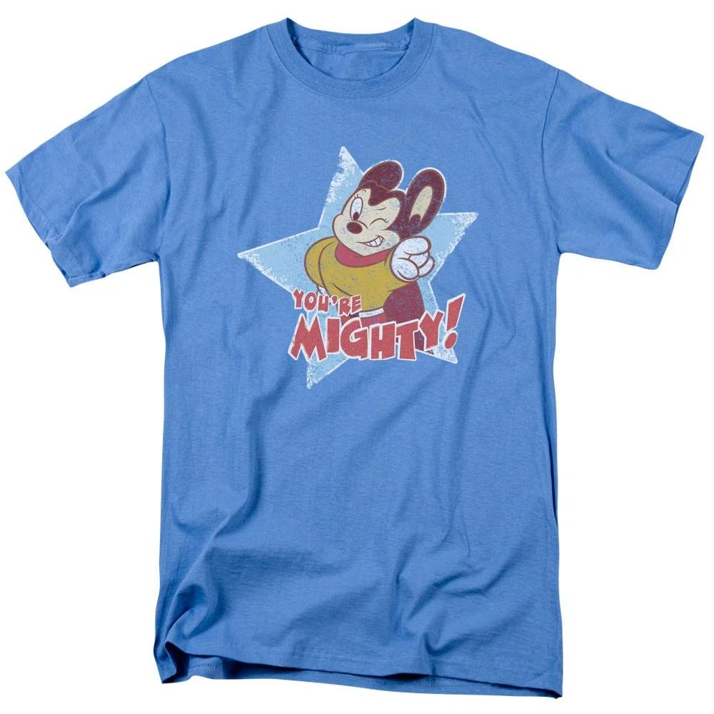 Mighty Mouse - Youre Mighty - Unisex Short Sleeve Children s T-shirt - Blue 130