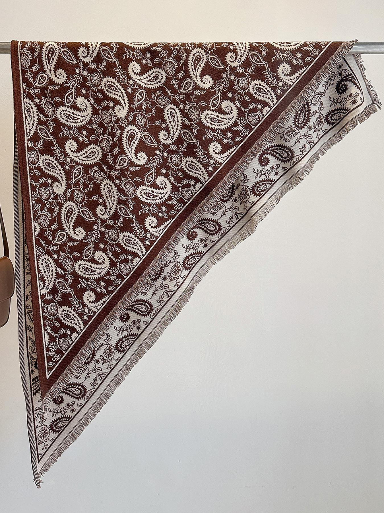 

New Fashion Winter Scarf Women s Paisley Print Imitation Cashmere Pashmina Shawl - Soft Warm Wrap Blanket Bufanda Female Design кавовий