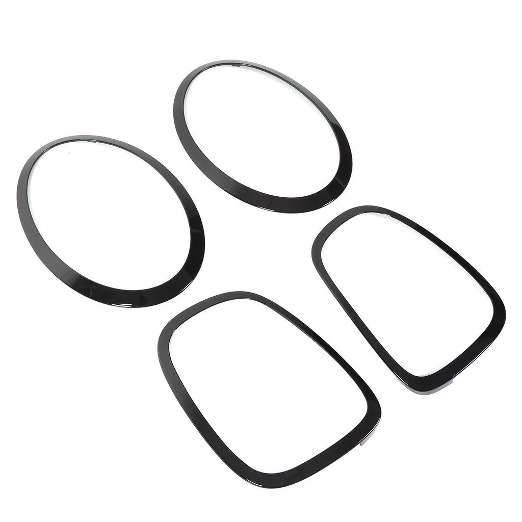 Glossy Black Headlight Taillight Surround Cover Trims for F55 F56 F57 One Cooper S JCW 2014+