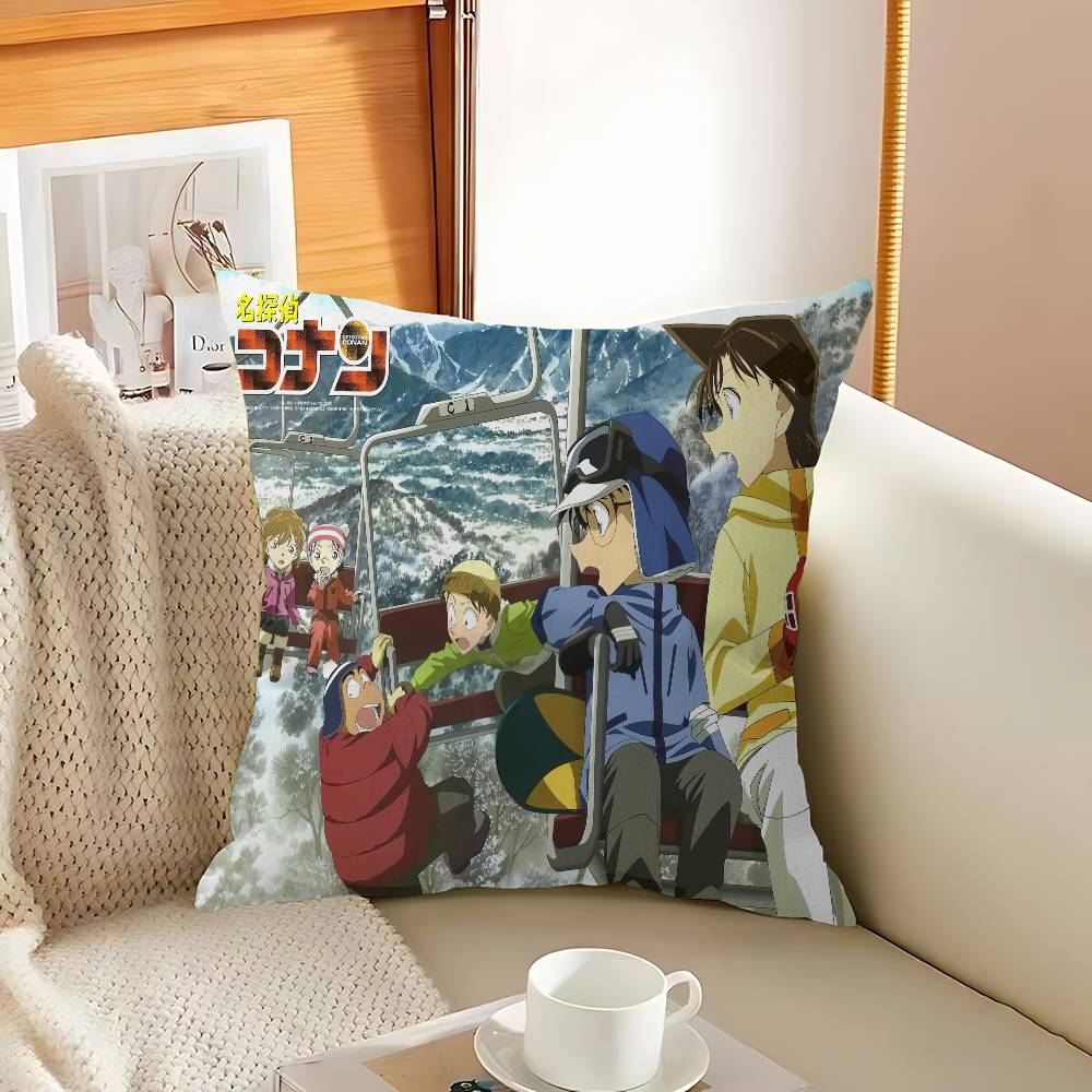 Anime D-Detective C-Conan Personalized Pillow Dust Cover Bedroom Kids Party Decoration Pillowcase Birthday Children Gift