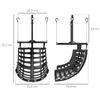 Basketball return, Adjustable Height, Black