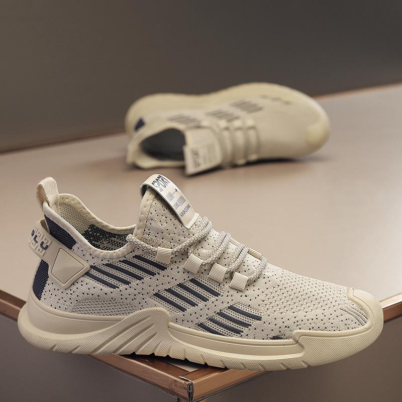 Men's shoes summer 2025 new breathable sports and leisure thin deodorant mesh shoes lightweight and versatile 2025 coconut tide shoes