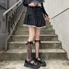 Ribbon Calf Socks Lace Lace Jk Socks Women's Medium Tube Strap Bow Hollow Half Net Socks Lolita