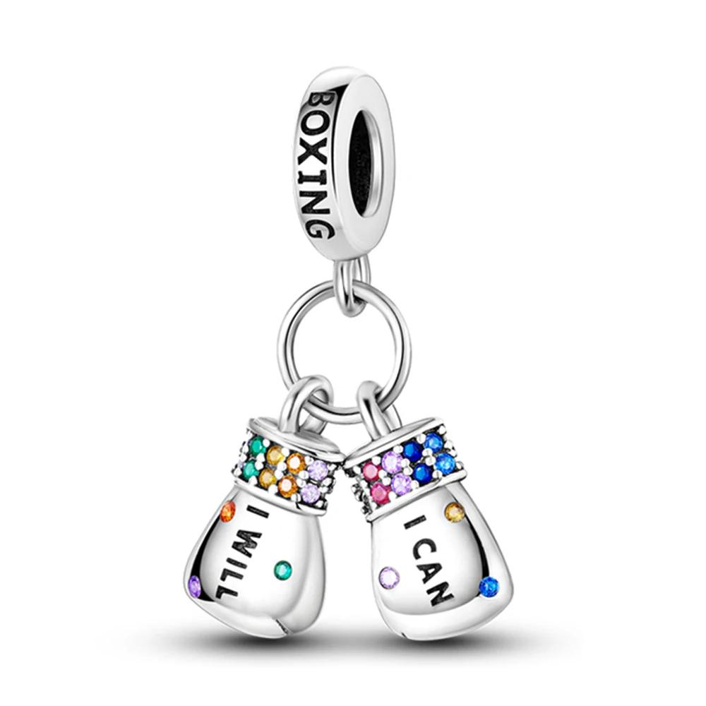 

Charm Bead Components Copper Metal Dreamy Colored Boxing Glove Pendant Bead Components Compatible With Charm Bead Components Plata Authentic Original