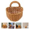 Plastic Woven Wall Storage Basket Modern Simple Fruit Basket for Home Restaurant Picnic Kitchen Storage Organizer