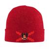 Spanish Burgundy Cross Knitted Hat Beanies Autumn Winter Hats Warm Hip-hop Ski Cross of Saint Andrew Caps Men Women