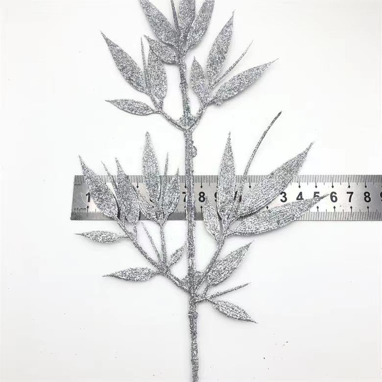Extended Gold Powder Bamboo Christmas Flower Tree Decoration Picture Frame Dress Mask Scene Layout Plastic Gold Leaf