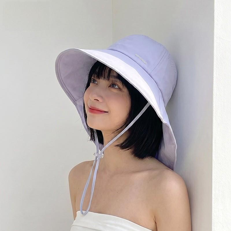 Outdoor Foldable Sun Hat With Wide Brim For Women Summer Uv Protection Stylish Casual