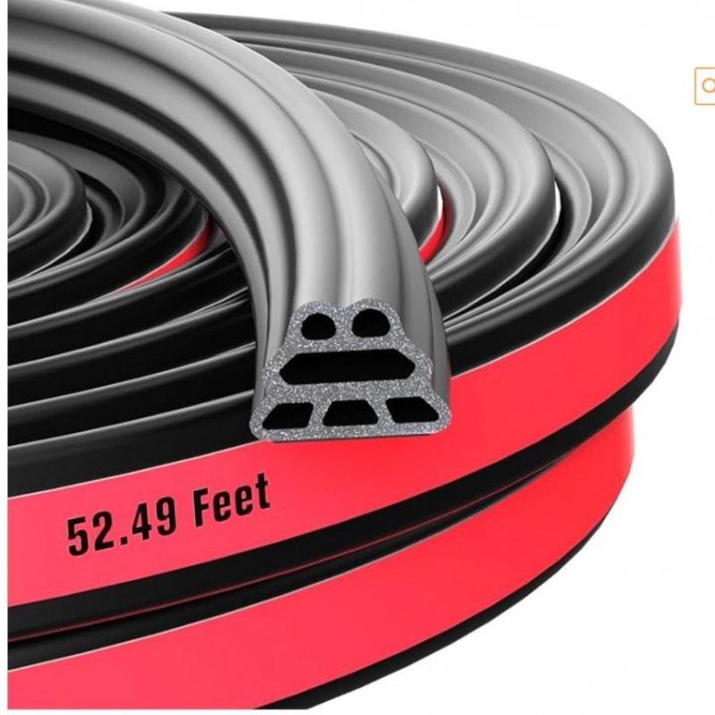 B-Type Double Layer Car Sound Insulation Sealing Strip for Noise Reduction