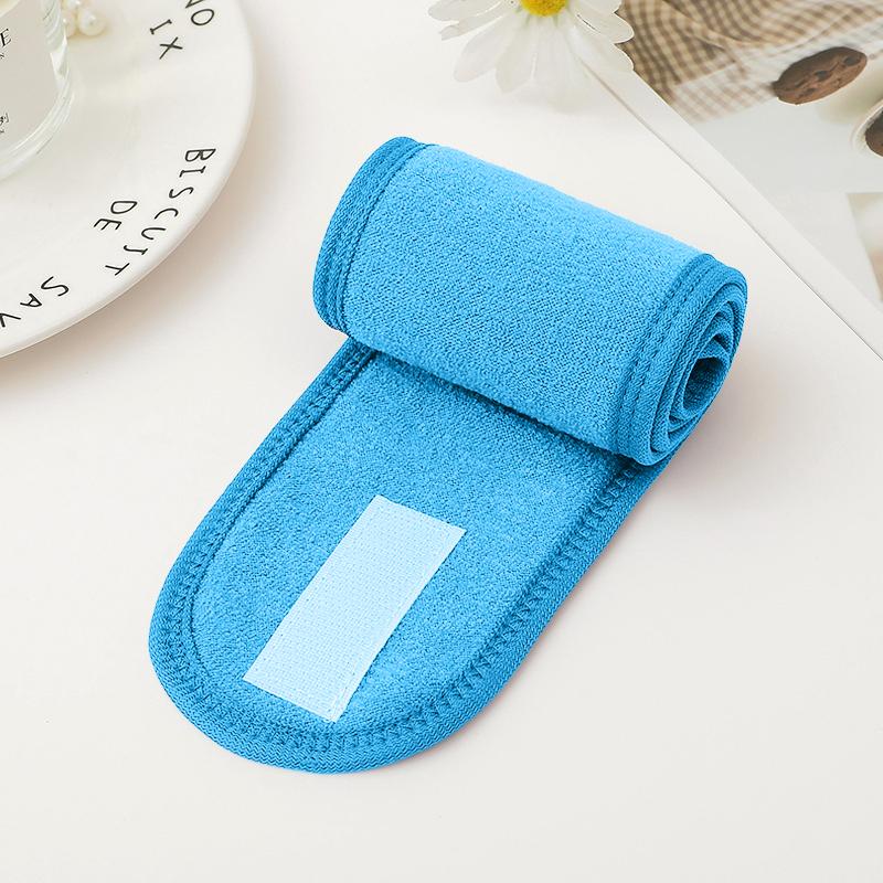 

Soft Convenient Face Washing Makeup Headband For Spa Facial Cleansing Makeup Headband one size синий