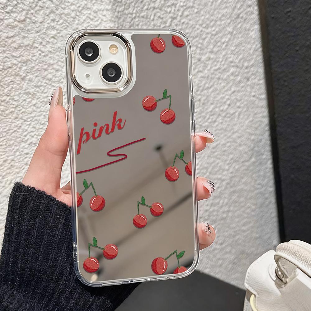 Fashion Makeup Mirror Phone Case For IPhone 17 16 16e 15 14 13 12 11 Pro Max 17E Transparent Silicone Cover Coque