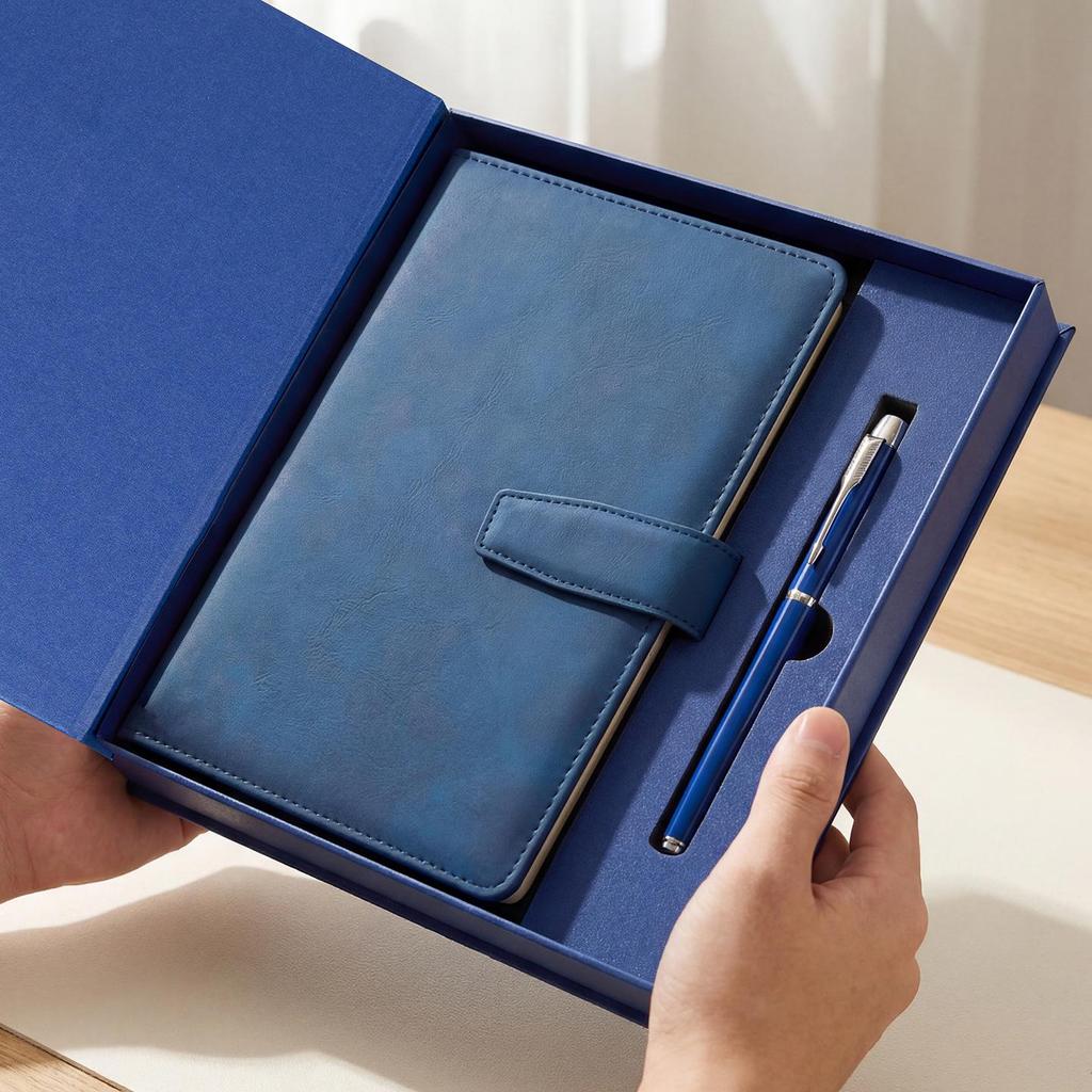 Customizable High-End Business Notebooks with Logo Printing and Gift Box