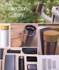 Gowell Mug Stylish Wood Grain Direct Stainless Steel Vacuum Hot Cold Bottle, Cap, Drinking, Thermos, Bottle, Insulated, & Insulated, Large, 450ml,