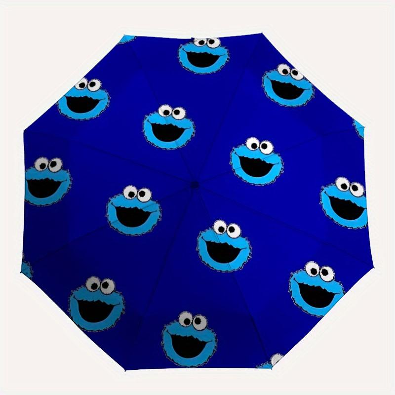 

1pc Sesame Street Automatic Umbrella - 8-Rib Foldable Design, Outdoor Adventures, Durable Canopy Material yy250827158