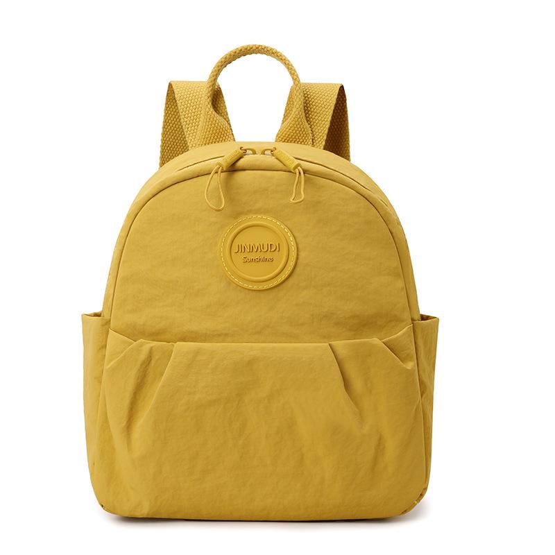 Leichte wasserdichte Nylon-Tasche gefalteter Pendler-Rucksack einfarbig Damen-Rucksack