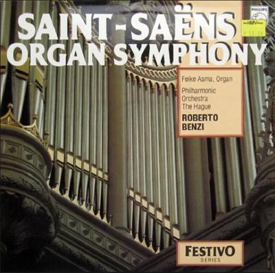 LP Record FEIKE ASMA / THE HAGUE PHILHARMONIC - Saint-Saens Organ Symphony 6570149 Philips Netherland Classical Used