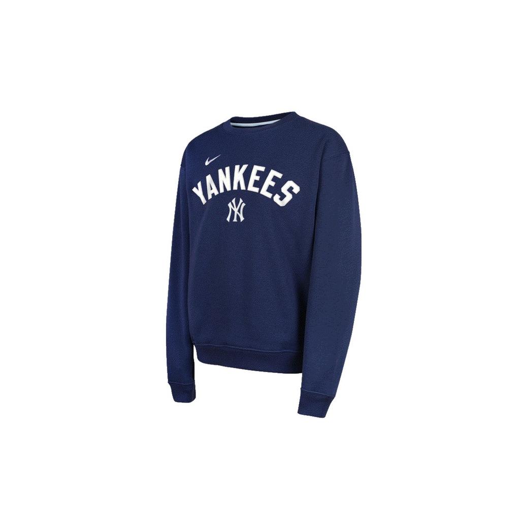 Nike X MLB Collaboration Hoodie New York Yankees Crew Neck Fashion Letter Casual Long Sleeve Kids Hoodies Navy-Blue 3Z3B7NMBS-NYY