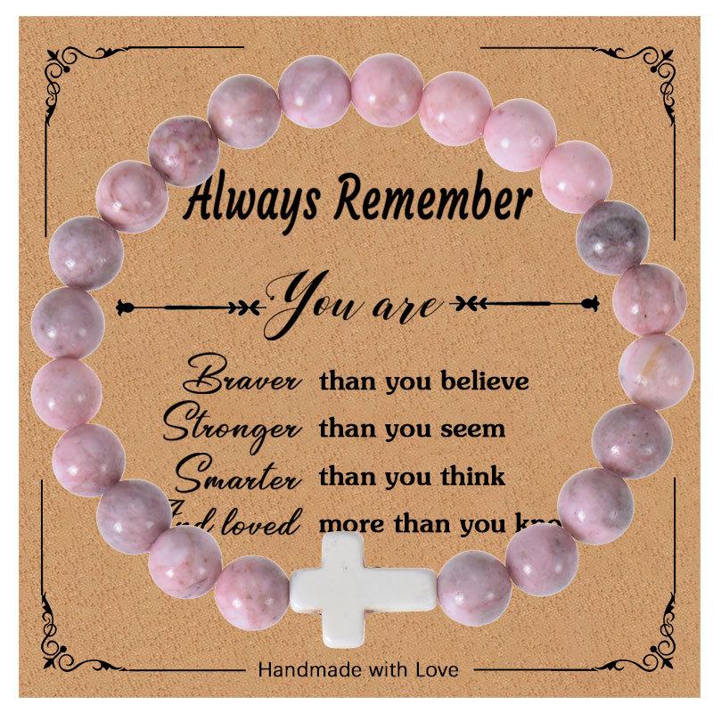 JYL TS Bracelet Zodiac  Star Sign Detail Deepens Self-Awareness & Luck pink zebra тоскана