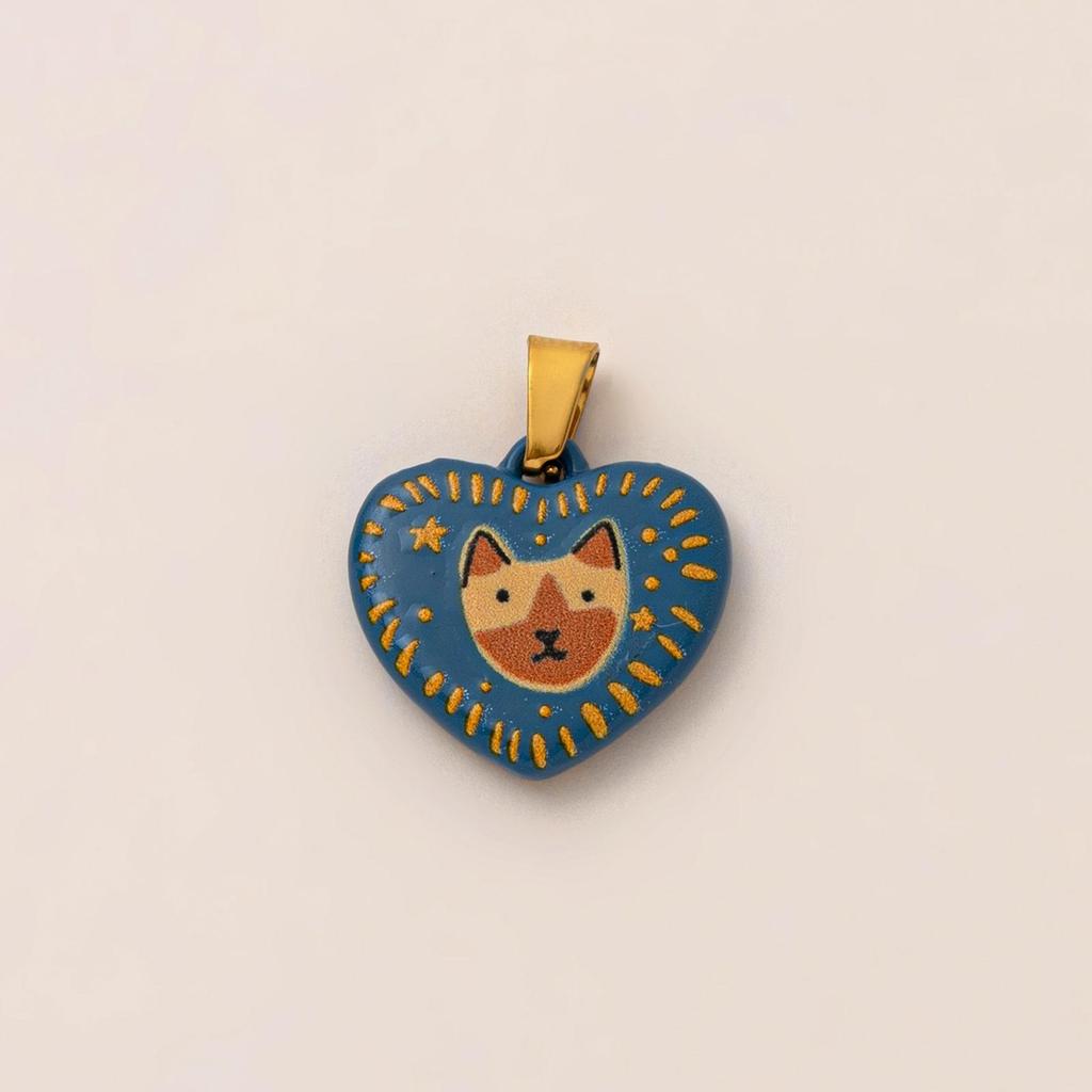 18K Gold Stainless Steel Star Cloud Pendant with Long-Lasting Color Retention