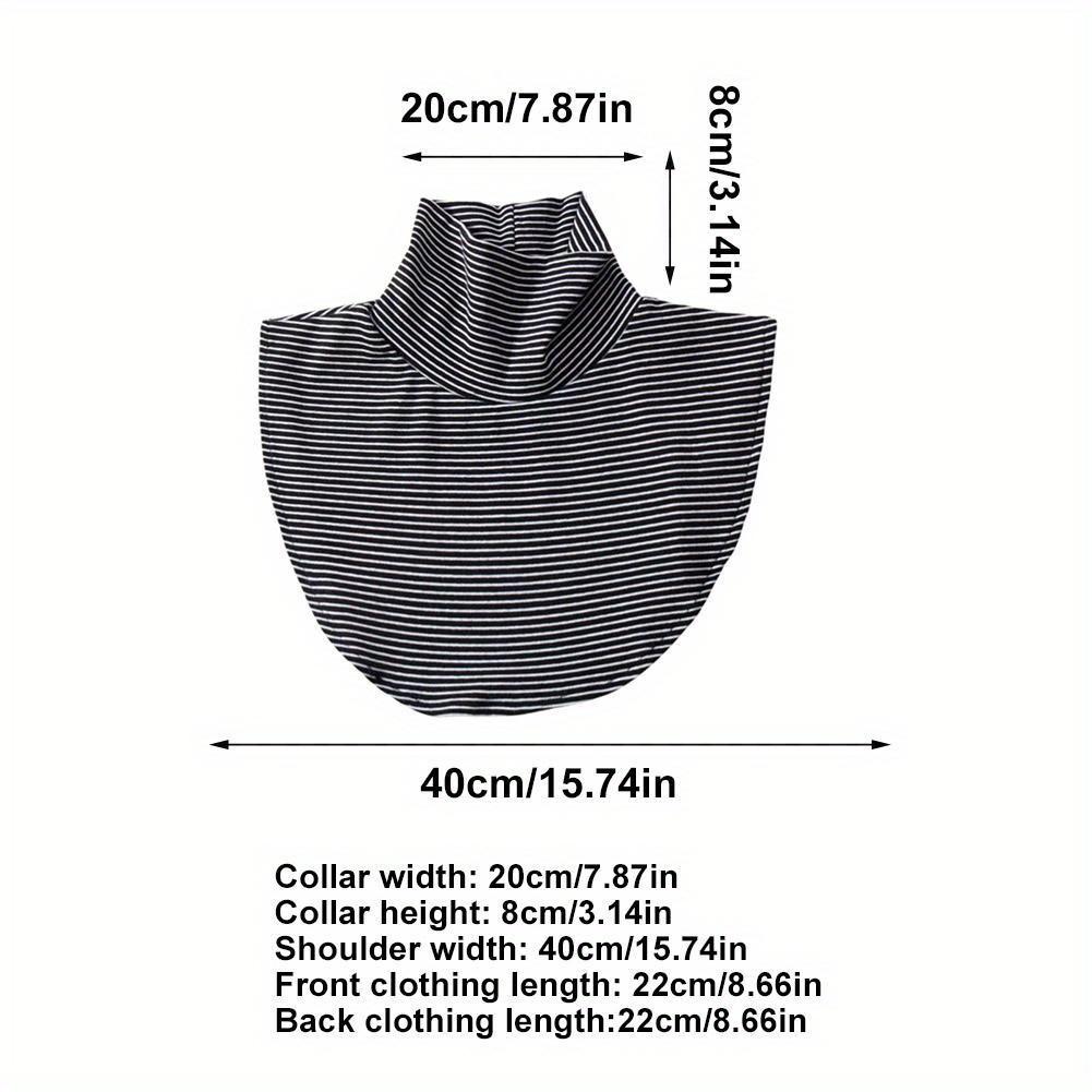 New Winter Modal High Nack Fake Collar Women Solid Detachable Fashion Color Warm Collar Jersey Turtleneck Elastic