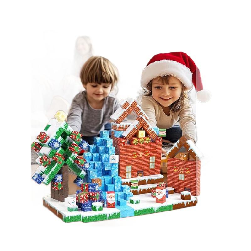 Non-Toxic Magnetic Blocks Game Mine Magnet World Toys For Children Stem Montessori Sensory Cubes Game Toys Gift