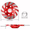 1pc Red Heavy Duty 4 Inch 100mm Diamond Grinding Cup Wheel with 12 Segments for Concrete and Angle Grinders