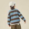 DuoduoJia Boys' Striped Pique Cotton Sweatshirt