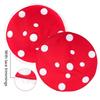 Elegant Lace Trim Mushroom Cap Party Hat For Cosplay Halloween Costume And Stage Performances with Soft NonWoven Fabric