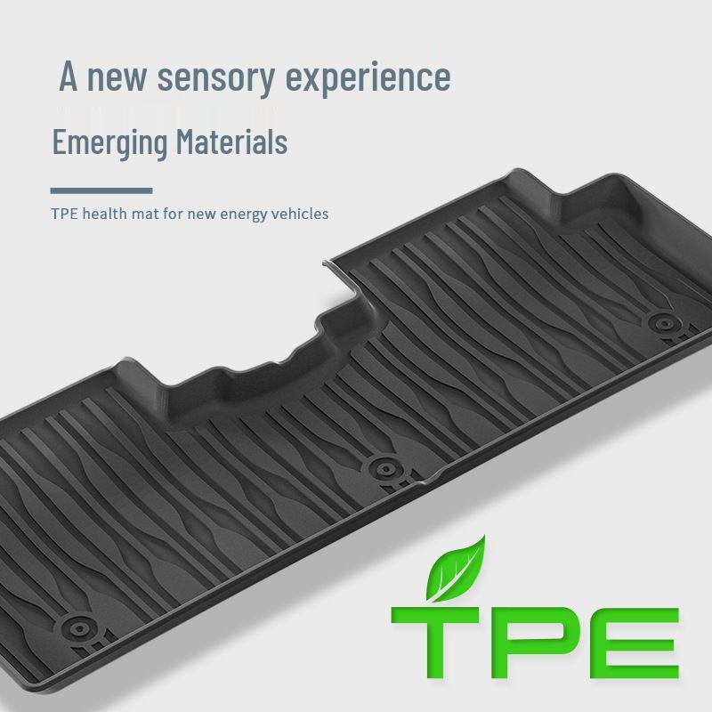 Eco-friendly TPE Floor and Seat Back Mats for 2024-2025 BYD Yuan UP, Including Trunk Mat