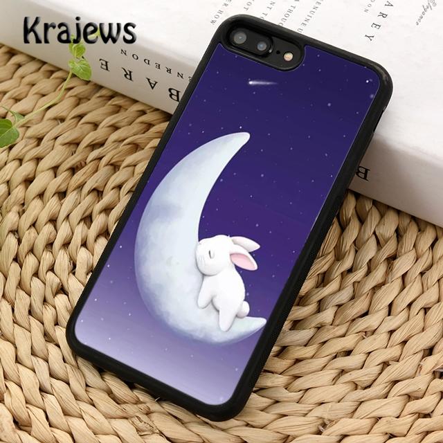 Bunny Rabbit Night Sky Moon Phone Case Cover For iPhone 17 Air 16 15 14 plus 12 13 pro max coque Fundas