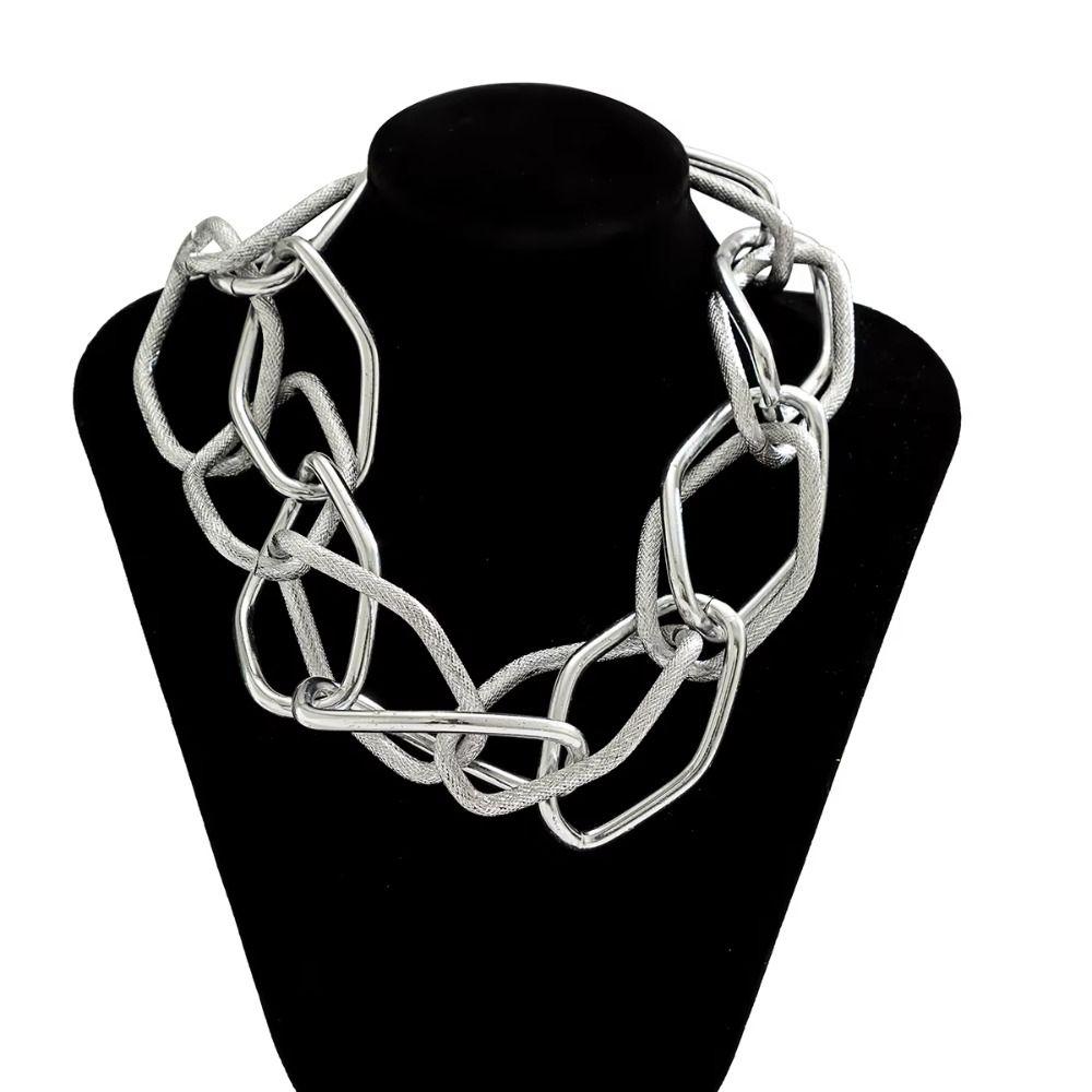Geometry Long Chain Necklace Exaggerated Basic Choker Fashion Jewelry  Fashion Accessories