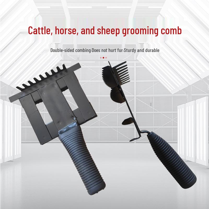 Livestock Grooming Comb: Anti-Itch Rake & Brush for Cattle, Horses, and Sheep