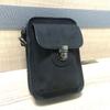 Men's Mobile Phone Bag PU Leather One-shoulder Small Bag Outdoor Leisure Mini Waist Bag Crazy Horse Leather Cigarette Bag