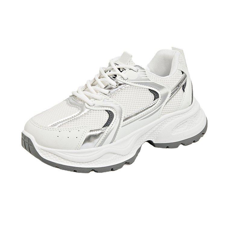 Women's Vulcanized Shoes 2026 Autumn New Outdoor Non Slip Platform Sneakers Comfort Height Increase Fashion Lace Up Casual Shoes