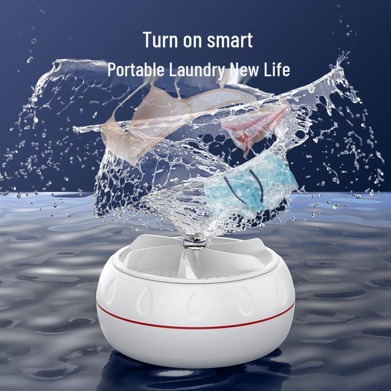 Compact Portable Electric Washing Machine for Travel & Dorms
