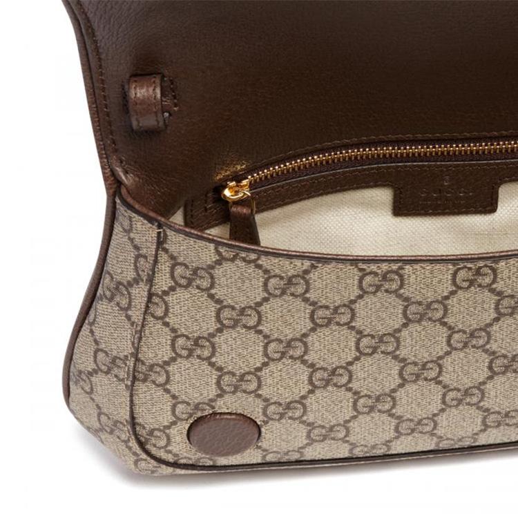 Gucci Geantă de umăr Blondie Bej/Abanos Supreme Genți de umăr pentru femei Gri 699268-K9GSG-8358