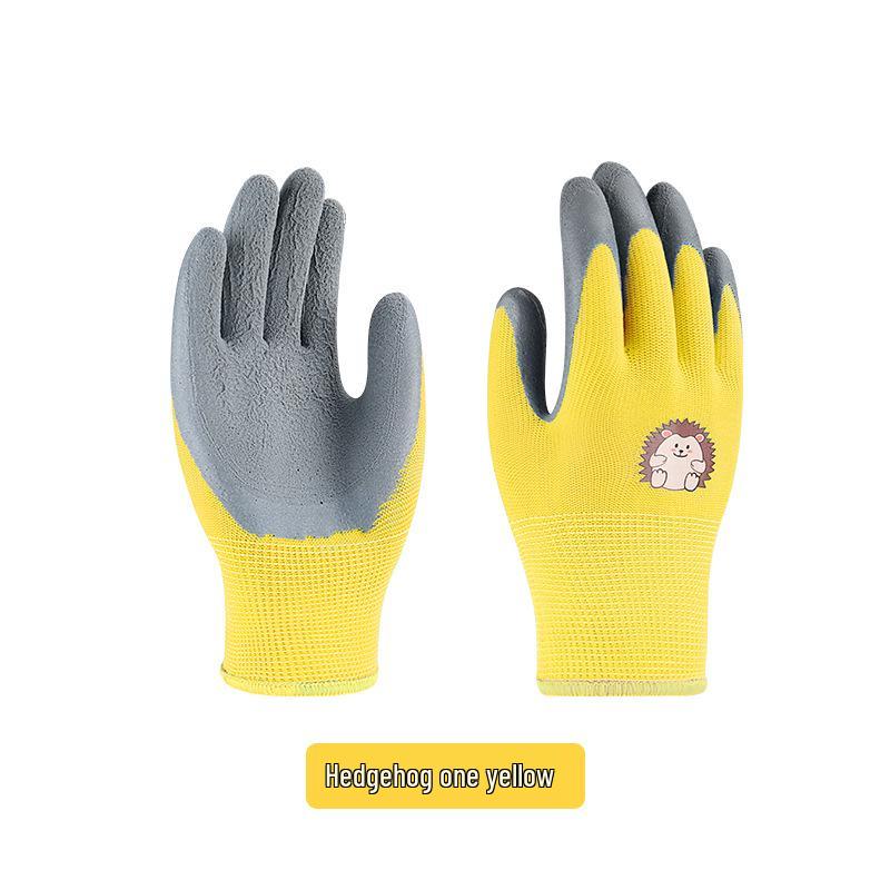 Children's Durable Nitrile Gardening Gloves for Safety and Non-Slip Grip