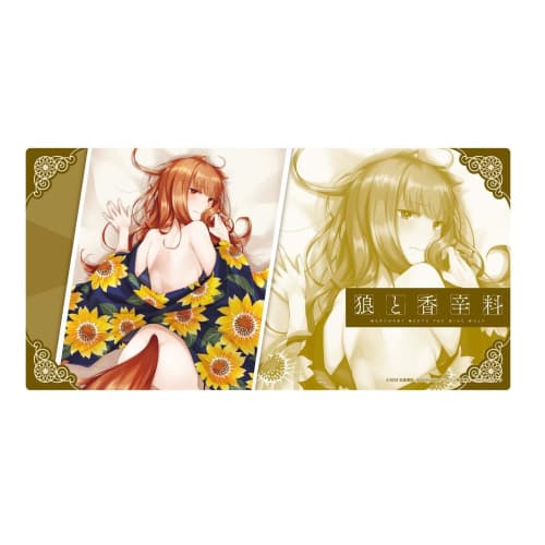 Spice and Wolf MERCHANT MEETS THE WISE WOLF Rubber Play Mat with Holographic Back