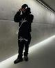 Gothic Punk Rock Letter Hoodie & Sweatshirt Set - Trendy Streetwear