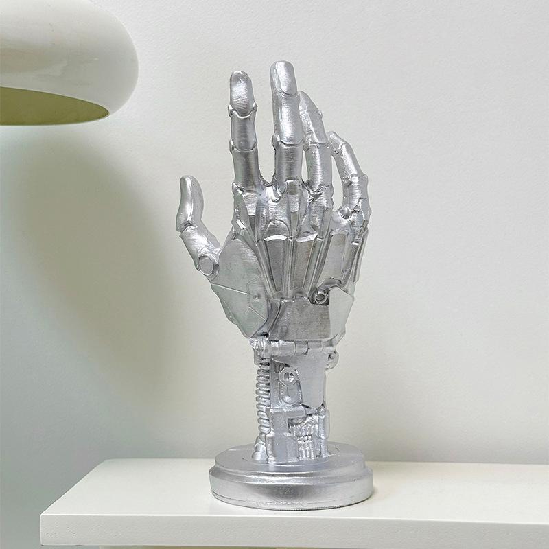 

Креативная настольная подставка для игрового контроллера, киберпанк, механическая рука, скульптура руки робота-симулятора, механическая рука, статуэтка, декор