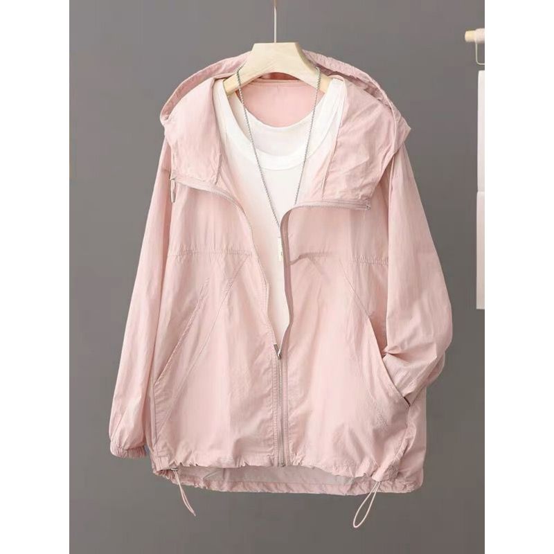 Big Sale Leak-Picking Counter Withdrawal ~ Hooded Sunscreen Outwear Loose Summer Thin Breathable Tops Lightweight Sun Protection Clothing