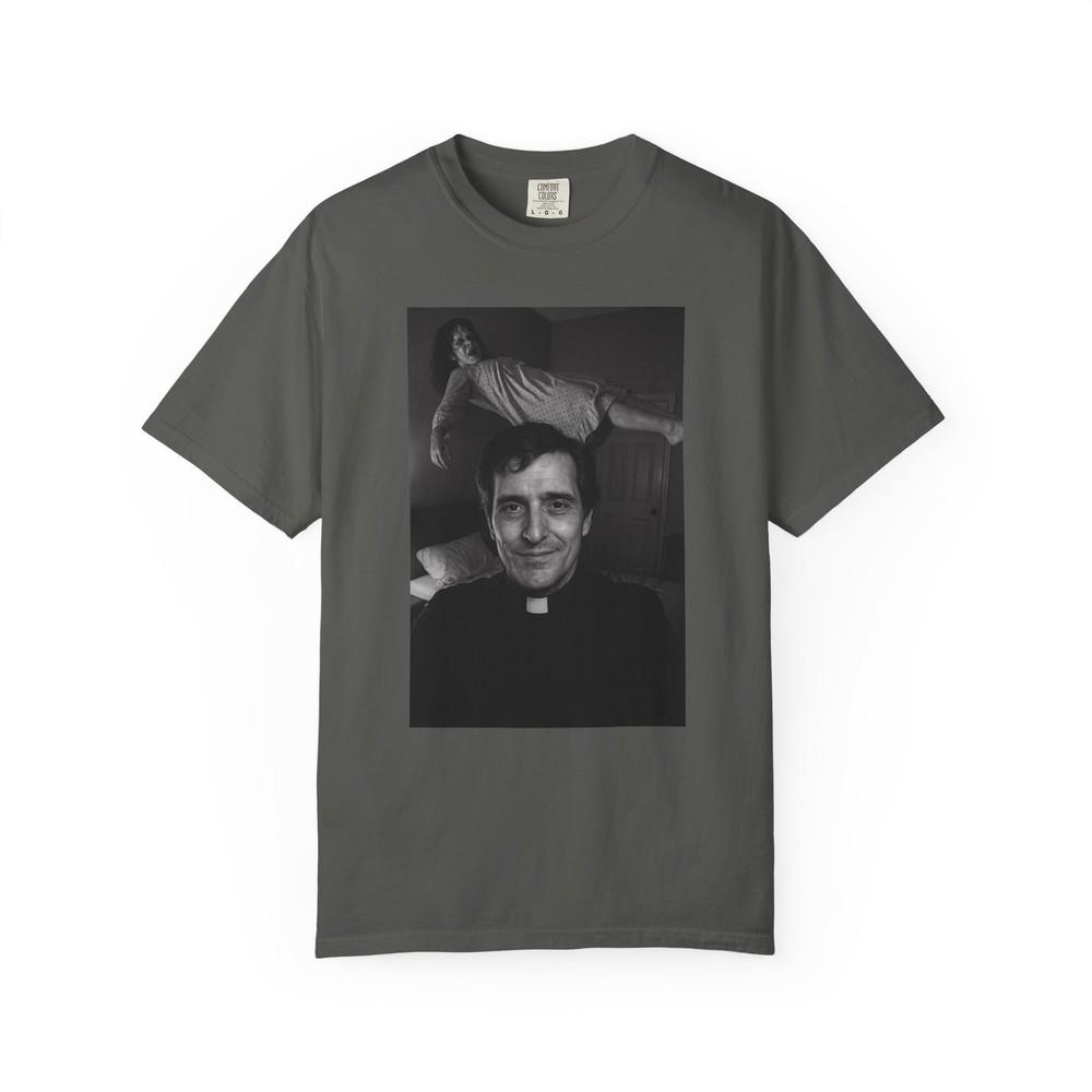 

Exorcist Tshirt Selfie Horror Movie Tee Unisex Retro Halloween Tee S4XL Unisex T-Shirt XXXXL