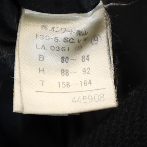 VAL by VALENTINO GARAVANI wool Stainless collar coat 9 black Women Used