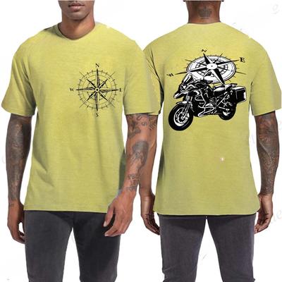 Motorrad Lustiges Bergabenteuer Motorrad Grafik 3D Druck T-Shirts Herren Kleidung Harajuku Ästhetisches T-Shirt