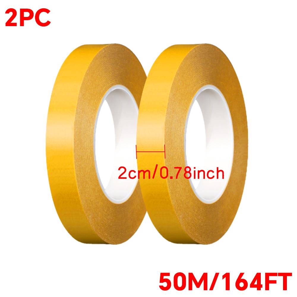 Professional Strong Adhesive Double Sided Tape, Heat Resistant PET Film Transparent Waterproof, for Car Bonding Signs Projects