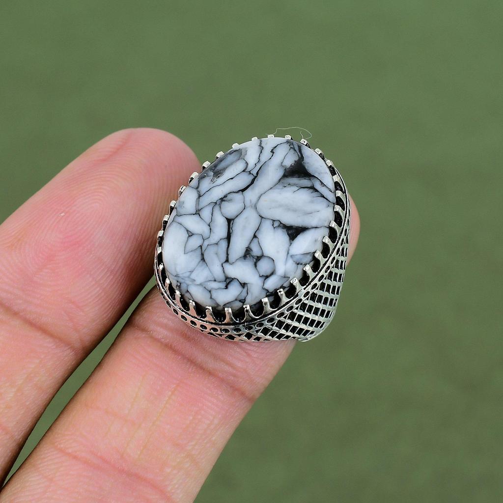 Pinolith Jasper Ring 925 Sterling Silver Ring Gemstone Ring Handmade Statement Ring Birthsone Jewelry Gifts For Women Available In Ring Size